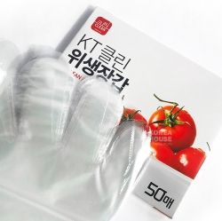 KT Clean Plastic Glove 50ea