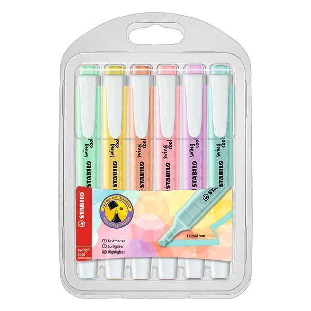 Swing Cool Highlighter Pastel, 6Colors Set 