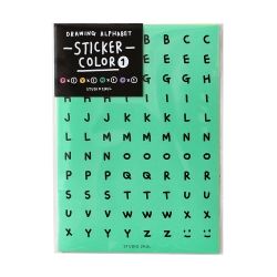 Drawing Alphabet Sticker Color 1 