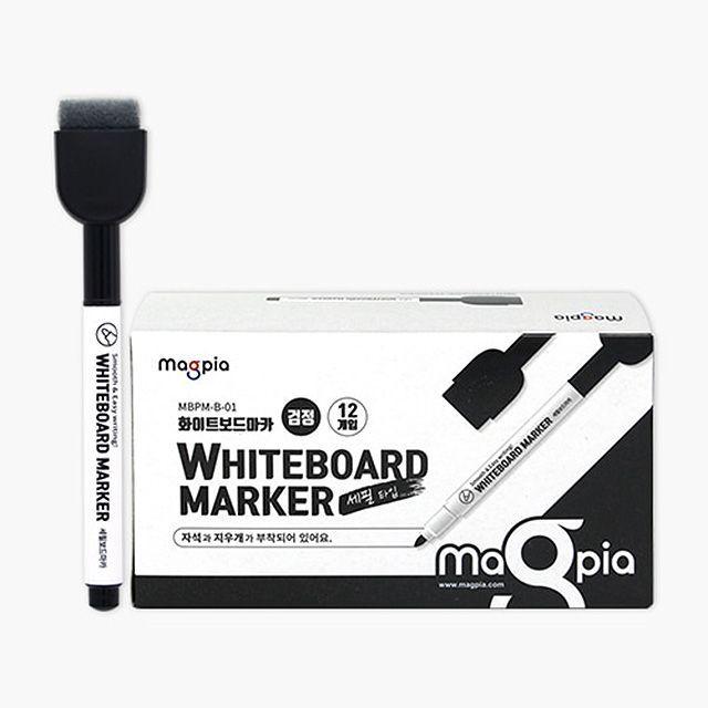 White Board Marker Pen Black 12ea Set