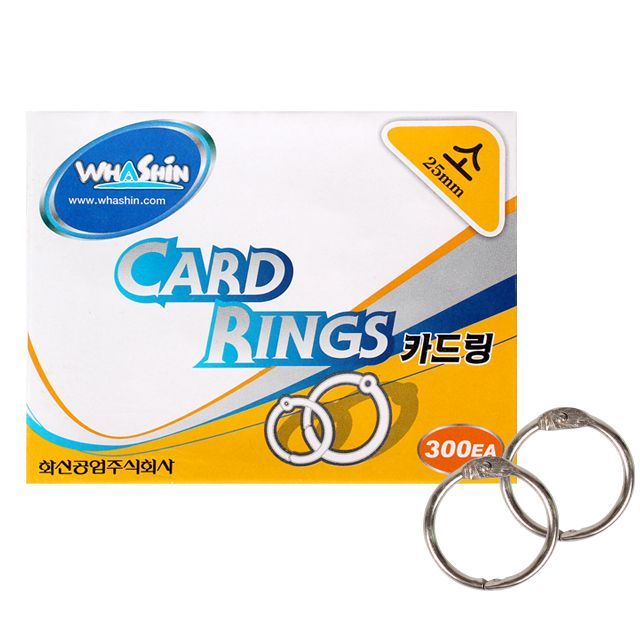 Nickel Plated Card Rings Φ25