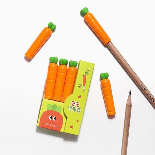 Carrot Pencil Cap 3ea ,24Set