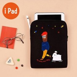 iPad Notebook Pouch Moonwalker, Waterproof Canvas