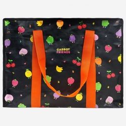 Carrot Tarpaulin Shopping Bag(L)