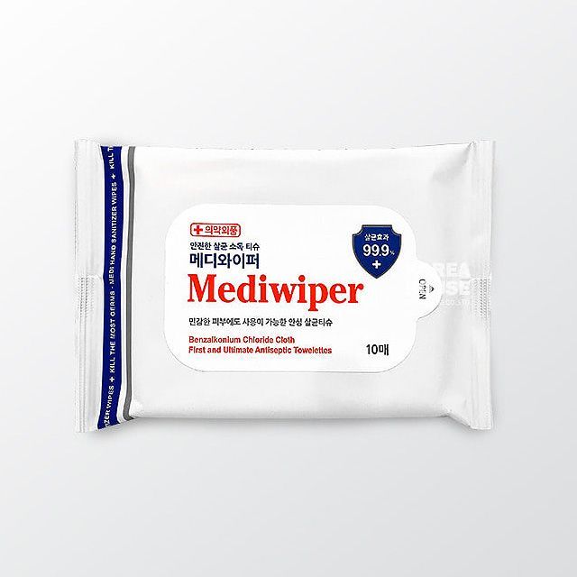 Mediwiper Sanitizing Wipes, Refill Type 10 Sheets