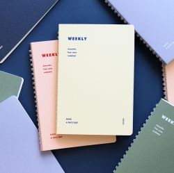 Basic Weekly Diary for 6 Months, Undated, Spiral 