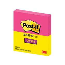 Post-it Super Sticky Note, Hot pink&Yellow, 180 Sheets, SSN 650-NEON