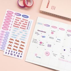 Date Day Month Stickers