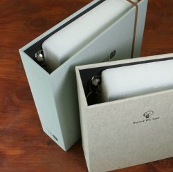 4x6 Jumbo Photo Album Gray with Zipperbag and Memo Sheets