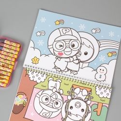 Sticker Coloring Book 