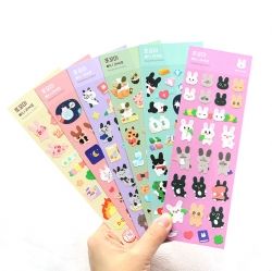 Pocket Friends Bunny Life Removable Seal Sticker Set
