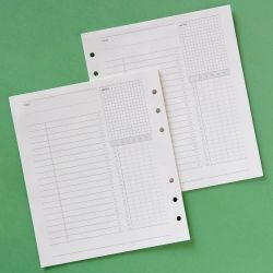 SQUARE DIARY Refill - Study Planner, 6Rings 148x172mm