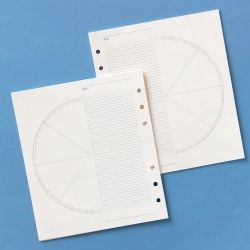 SQUARE DIARY Refill - Daily Circle, 6Rings 148x172mm