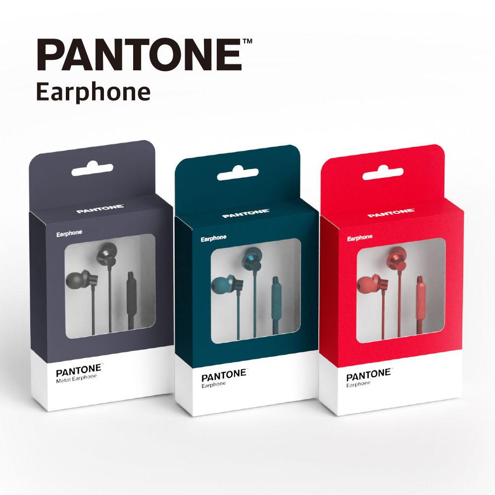 PANTONE Earset P-Fashion Metal Earphone