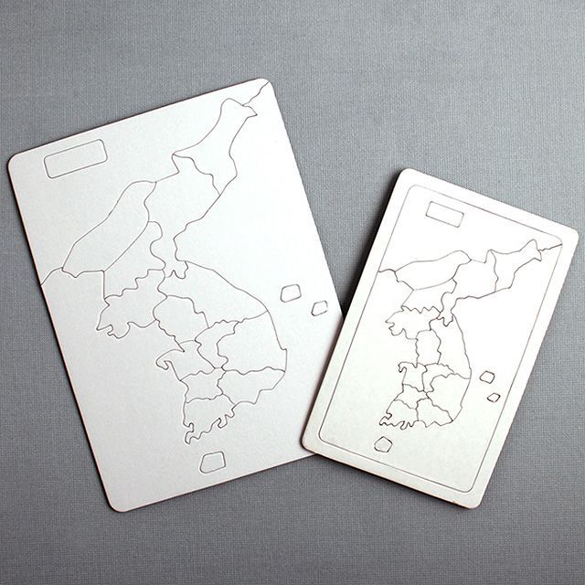 Korean map  paper puzzle (L)