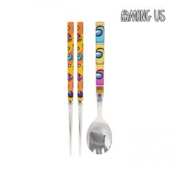 amongus Chopsticks And Spoon Set 