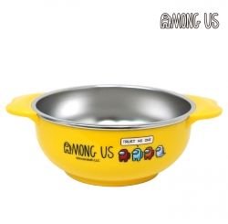 AMONGUS Non Slip Stainless Steel Soup Bowl With Handles (300ml)