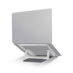 SILVER METAL LAPTOP STAND_ NS2082
