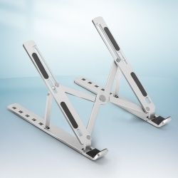 SILVER METAL LAPTOP STAND_NS2093