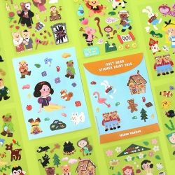 Juicy Bear Remover Stickers Set, Fairy Tale [01-08]