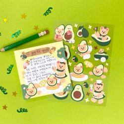 Juicy Remover Stickers Set, Fruits [01-08]