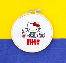 Hello Kitty Embroidery Class Kit : Hello HELLO KITTY