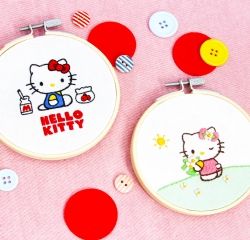 Hello Kitty Embroidery Class Kit : Hello SPRING