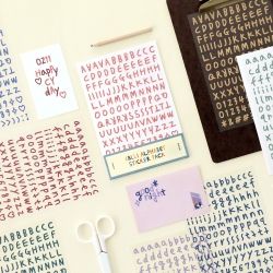 Calli alphabet sticker pack