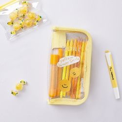 Glitter clear  pencil case