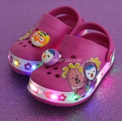 Pororo Eva LED Sandals, Pink 140-170mm