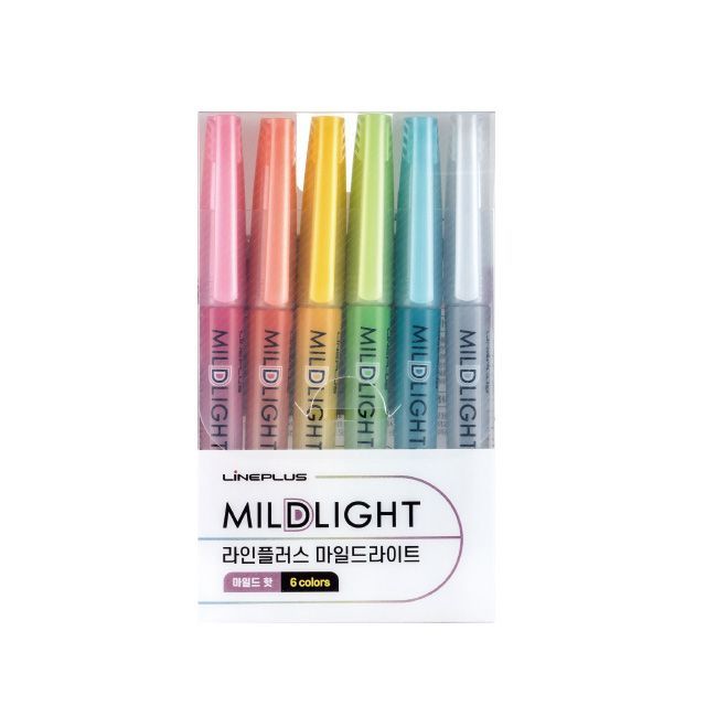 Mildlight Highlighter Hot 6Colors Set 