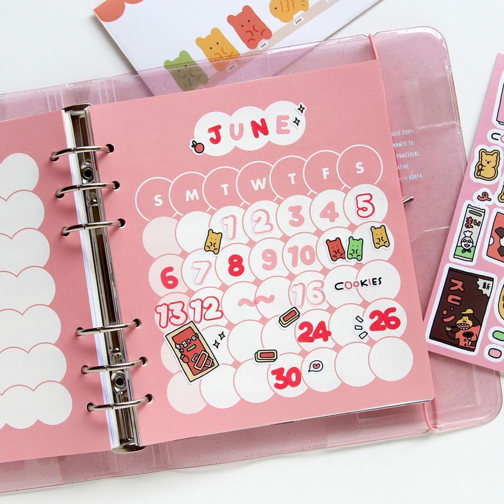 SQUARE DIARY Refill - Bubble Bubble Note 2Months, 6Rings 148x172mm
