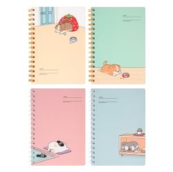 Lying Doggie PP Notebook, A5 Size 