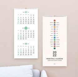 2022 Prism Wall Calendar -3Month Display 