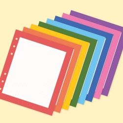 SQUARE DIARY Refill - Deco Frame, 6Rings 148x172mm