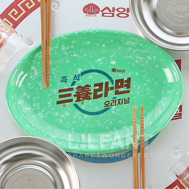 Samyang Ramen Vintage Kimchi Oval Plate 1P