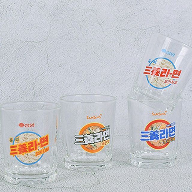 Samyang Ramen Heritage Glass Soju Cup 4P