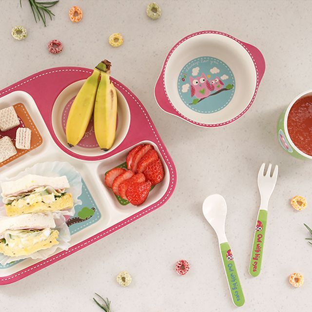 corn Tableware for Kids 5p Set