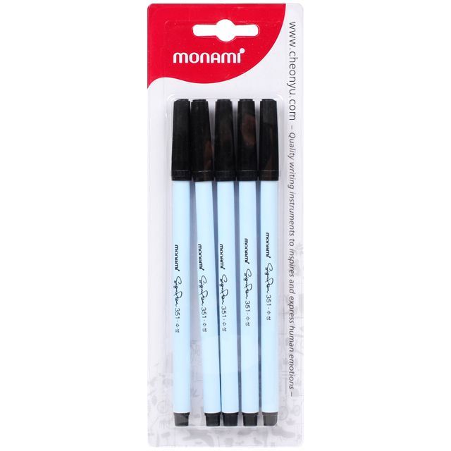 Felt-tip Pens 351, Black Color 5ea 