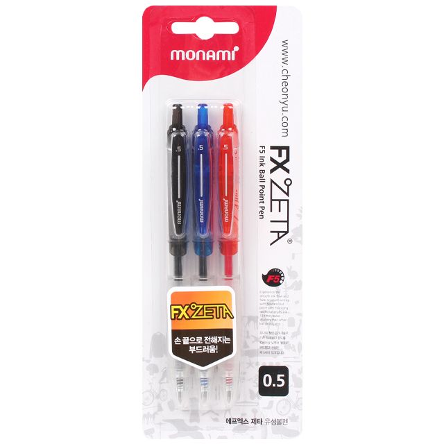 FX-ZETA Ballpoint Pen 0.5mm (3p)
