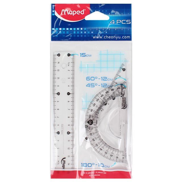 Ruler and Protractor Set(15cm)