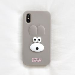 Brunch Brother Bunny&Puppy silicone case for iPhone X/XS