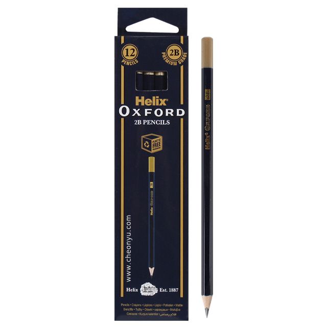 Helix Oxford Pencil 2B, Set of 12