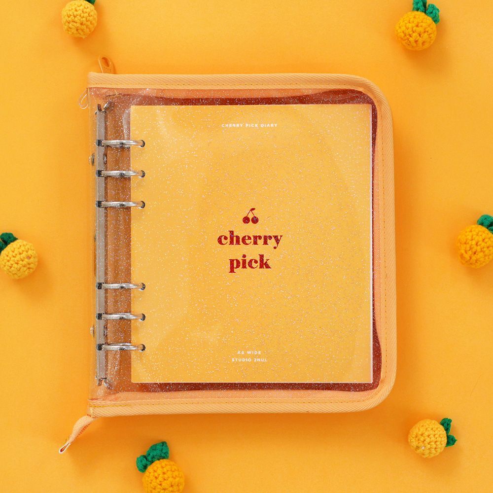 A6Wide Cherry Pick Diary 3 Zipper