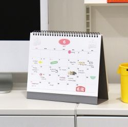 Gi-bon 2years Desk Calendar 