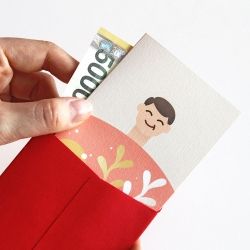 Carnation Cash Envelope& Card