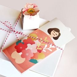 Carnation Cash Envelope& Card