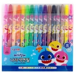 Pinkfong Baby Shark Nara Color Pencils 16 Colors Set 