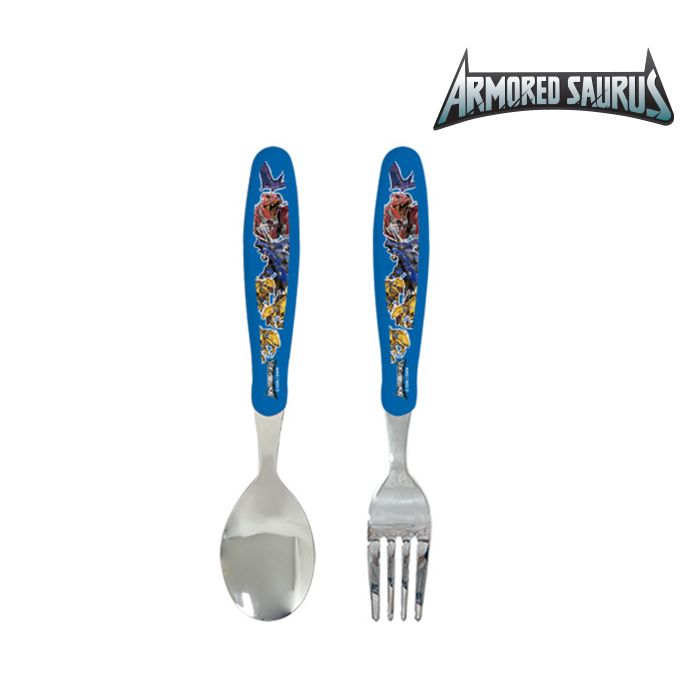 Armored Saurus Spoon Fork
