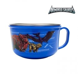 Armored Saurus Non Slip Stainless Steel Noodle Bowl